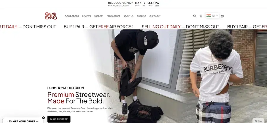 Slimwear — Denim & Fashion storefront