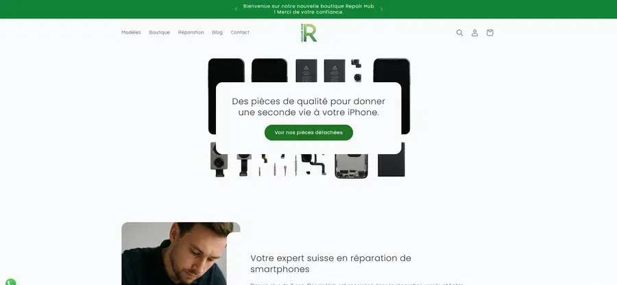 RepairHub — Device Repair storefront