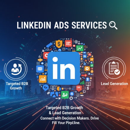 LinkedIn Ads Services for B2B Marketing, Sponsored Content, InMail Campaigns, and Professional Audience Targeting