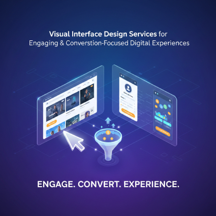 Visual Interface Design Services for UI Design, Brand-Aligned Digital Interfaces, and User Engagement Optimization